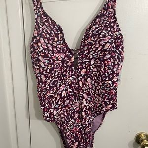 Target leopard print one piece suit